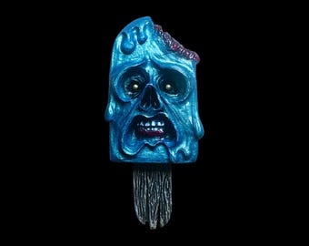 X-Large Zombie Pop Pin Resin Summer Goth Ice Cream Jewelry Brains Horror Accessories