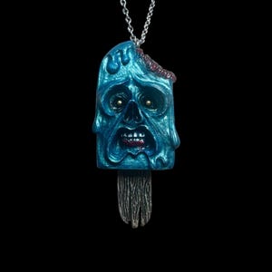 Zombie Pop Necklace Resin Pendant Summer Goth Jewelry