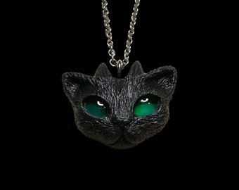 Color Changing Eyes - Small Demon Kitty Necklace