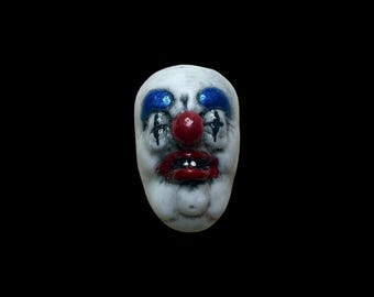 Resin Creepy Clown Pin Dark Circus Clown Lover Gift