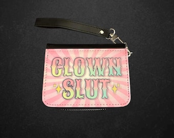 Small Clown Slut Wallet Circus Carnival Clown Lover Gift Clowncore Accessories