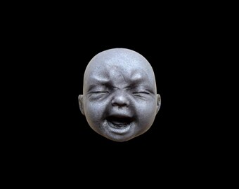 Tiny RESIN Cry Baby Pin Baby Doll Aesthetic Alt Goth Accessories Oddity Gift