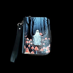 Monedero pequeño con forma de hongo fantasma