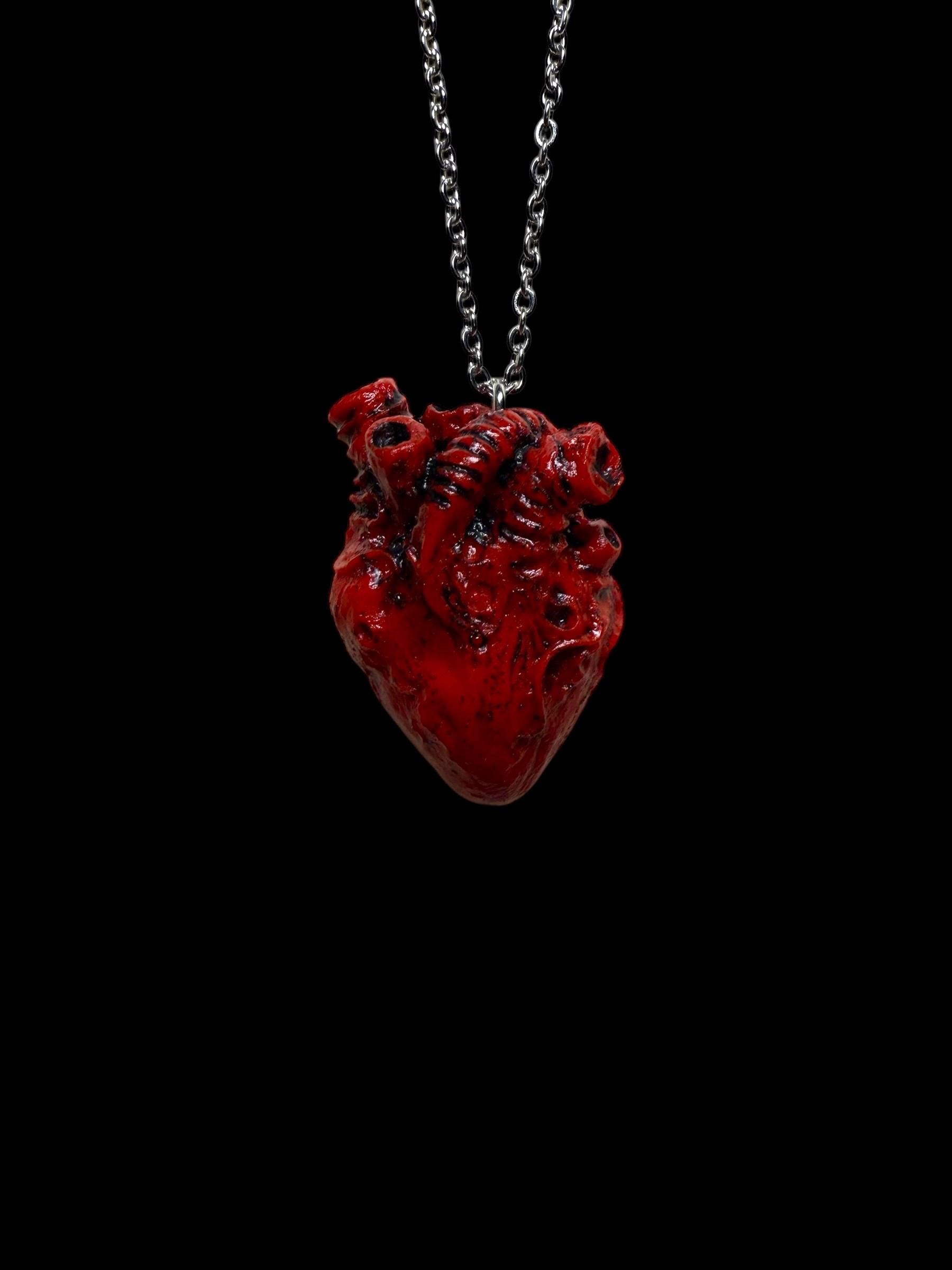 Anatomical Heart Necklace - Etsy