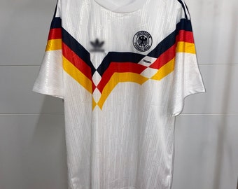 Deutschland Retro 1988-1990 WM Trikot / Vintage Deutschland Fußball Trikot / Deutschland Weltmeister 1990 Trikot / Deutschland Retro Fußball
