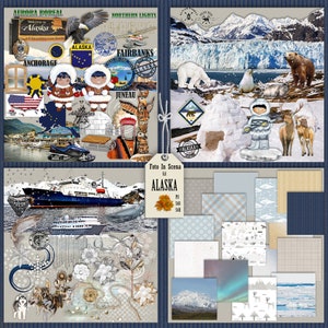 Kit digitale ALASKA, eschimese, igloo, inverno