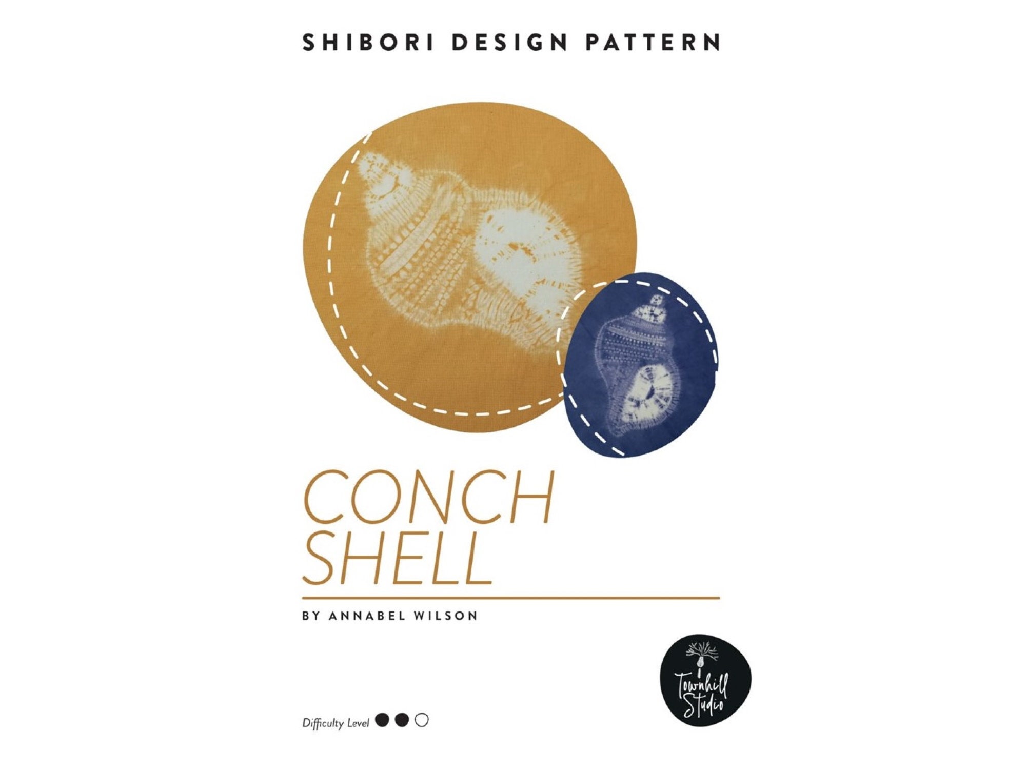 Shibori Conch Shell PDF Sewing Pattern, Stitch Resist (digital Download ...
