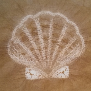 Shibori Scallop Shell, PDF Sewing Pattern, Digital Download, Shibori PDF Pattern, Shibori Shell, Shibori Stitch Resist Pattern image 2