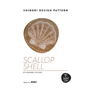 Shibori Scallop Shell, PDF Sewing Pattern, Digital Download, Shibori PDF Pattern, Shibori Shell, Shibori Stitch Resist Pattern image 3
