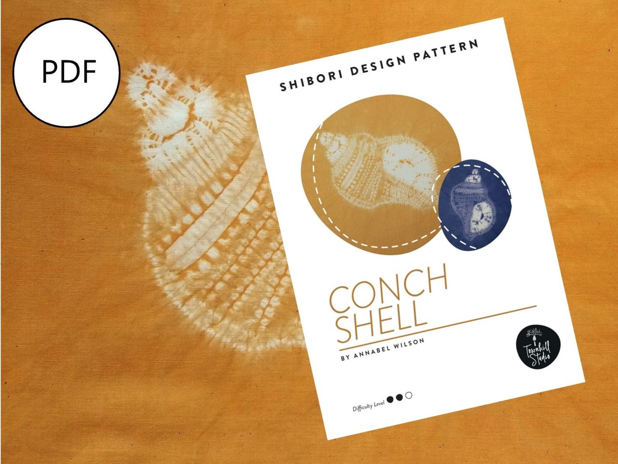 Shibori Conch Shell PDF Sewing Pattern, Stitch Resist (digital Download ...