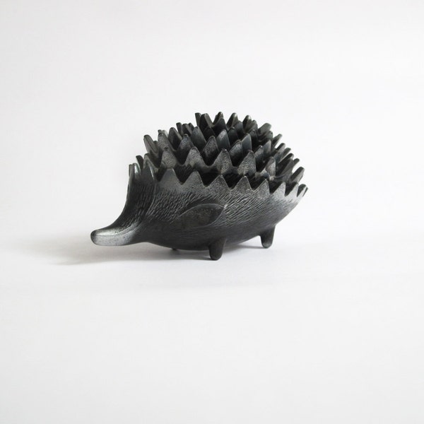 Hedgehog Ashtray Complete Set. Metal Ashtray Walter Bosses Style.