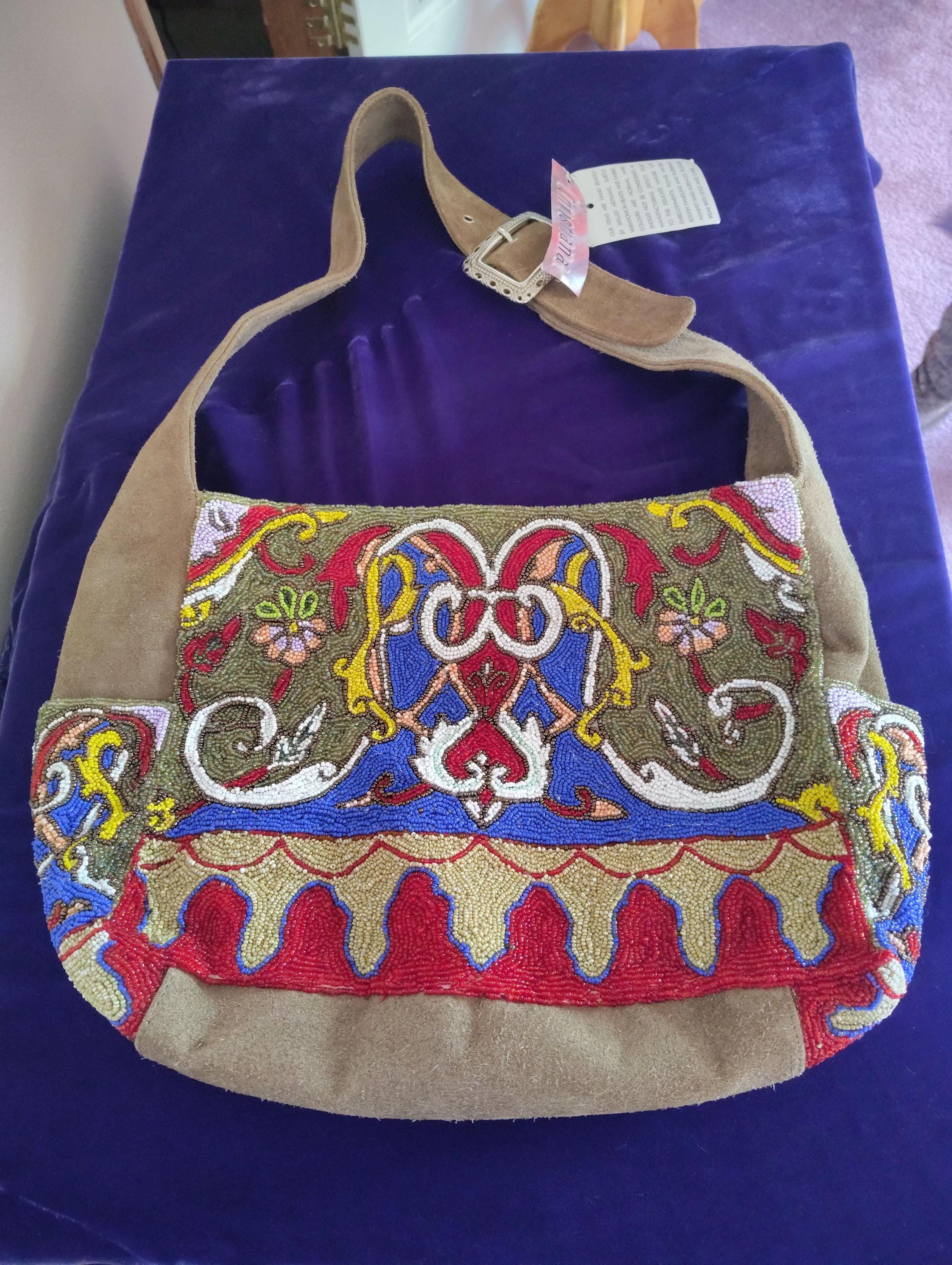Vintage Christiana Beaded Shoulder Bag - Etsy