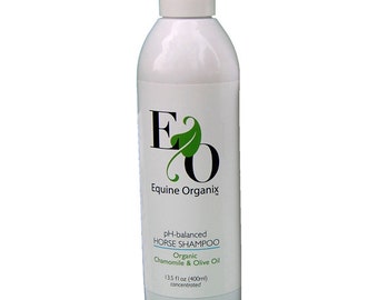 HORSE SHAMPOO pH balanced Organic Chamomile & Virgin Olive Oil by Equine Organix