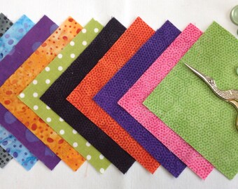 Spots and Dots 10 x 4" Squares.