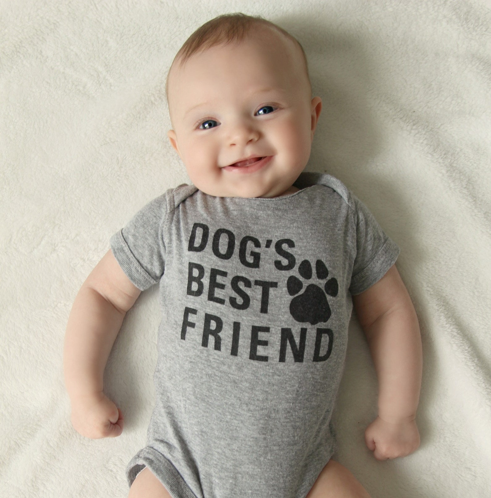 Dog's Best Friend Baby Infant Onesie Bodysuit Short Sleeve Etsy