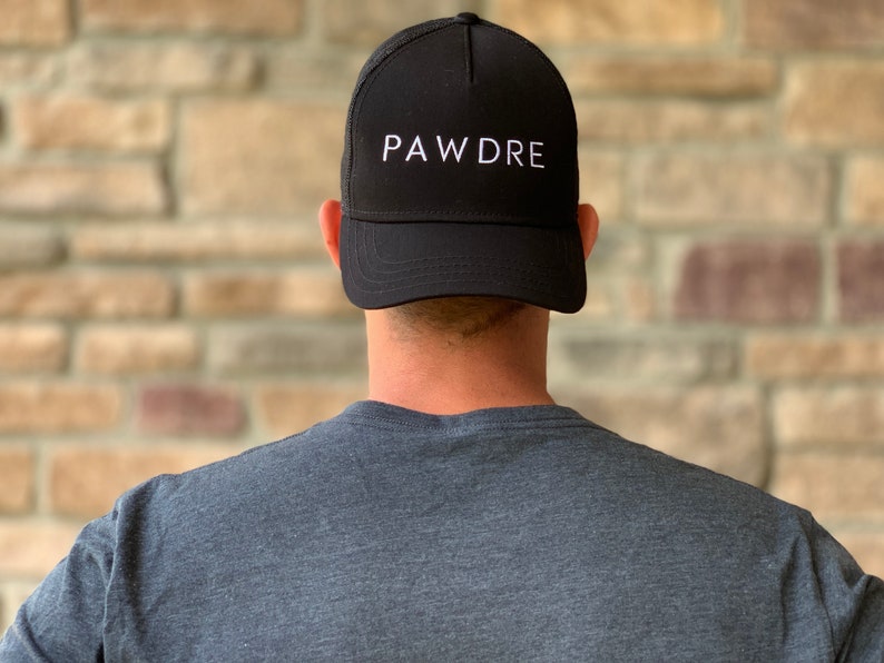 Pawdre Dog Dad Baseball Hat Adjustable Snapback Closure-Black image 9