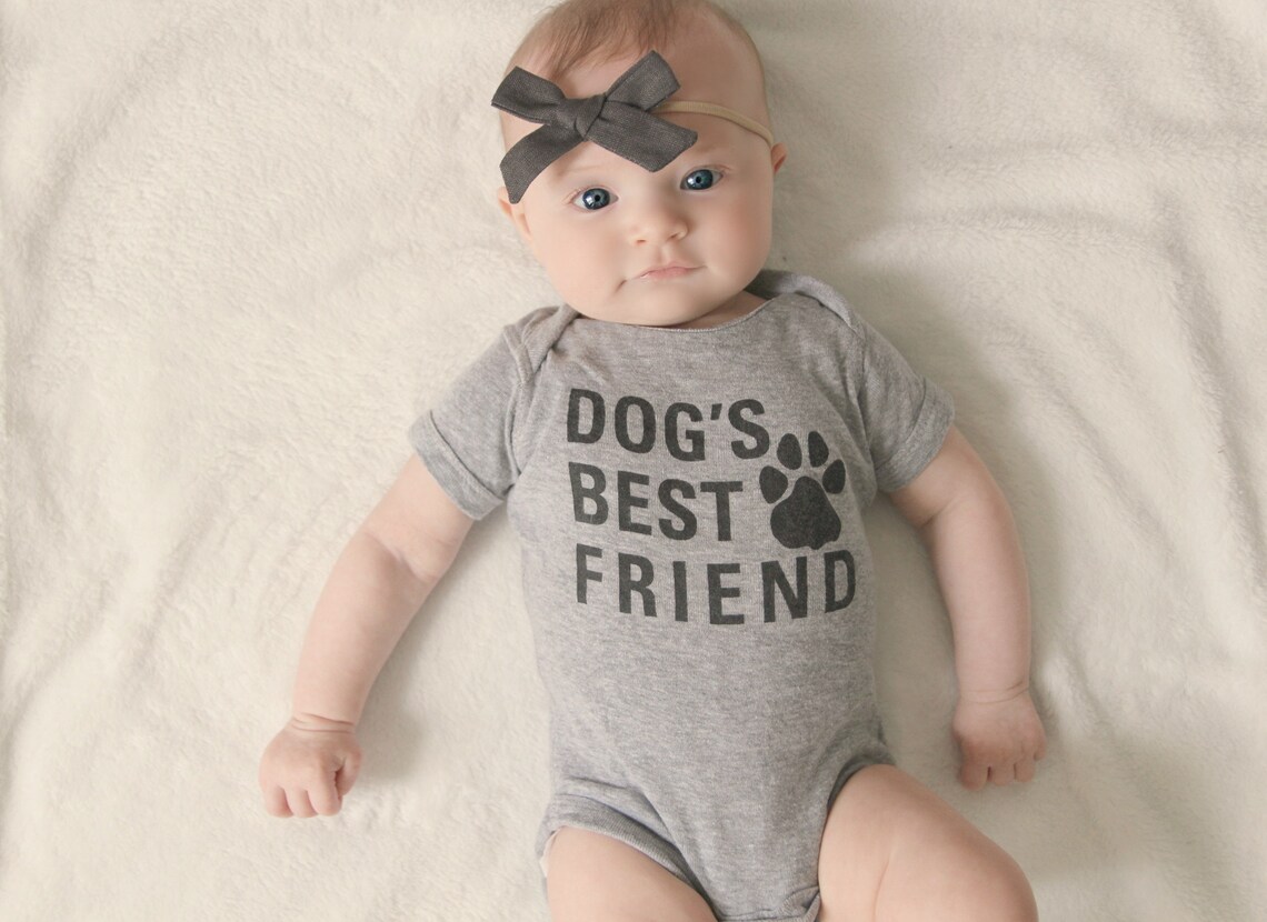 Dog's Best Friend Baby Infant Onesie Bodysuit Short Sleeve Etsy