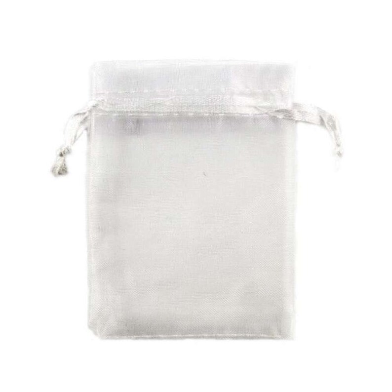 WHITE ORGANZA Bags, WEDDING Favor Bags, 4x6 in 10x15cm Party Gift Bags ...