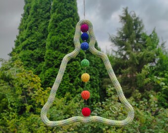 Handmade Chakra Wall Hanging: Crochet Zen Decor
