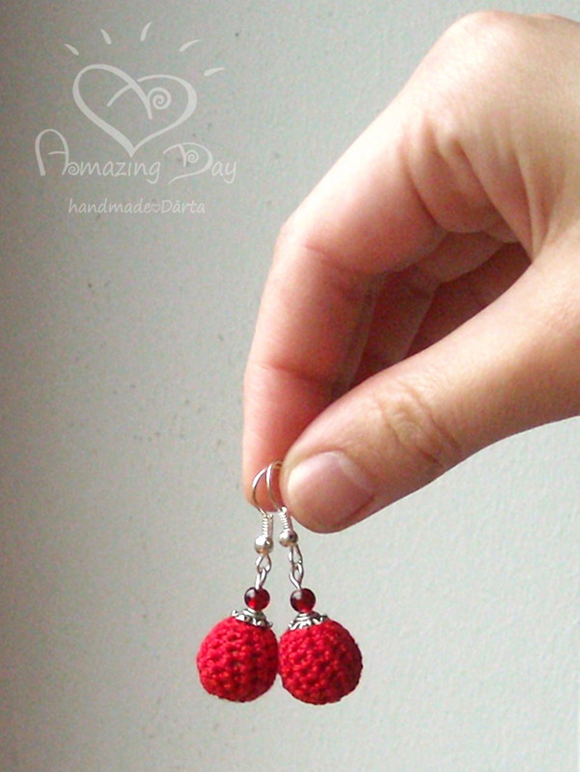 MINI Crochet EARRINGS Mini Ball Earrings Eco Friendly Etsy