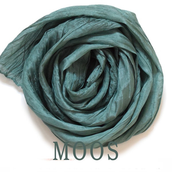 Crash - silk scarf - crinkle scarf - MOOS