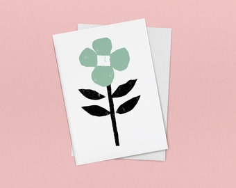 Floral Illustration | Blank Greetings Card