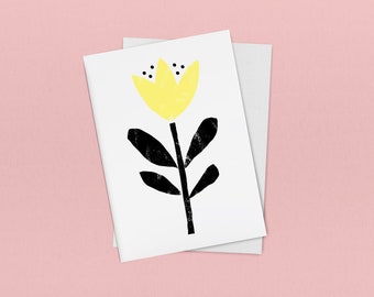 Floral Illustration | Blank Greetings Card