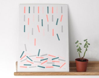 A4 Risograph Print - abstract wall art