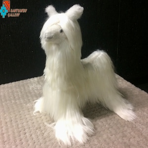 10.5-12.5 inch The softest pure Baby Alpaca middle llama Suri fluffy cuddly cute hand crafted incredible soft toy kids gift funny mascot