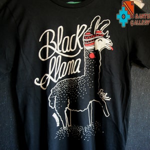 Mens Women T- shirt black llama Peruvian cotton brand hangertips new blouse black red cool gift original t hirt