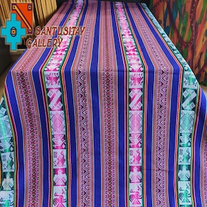250x120 cm South American Ethnic Table Cloth Frazada Blanket bed cover Brown Blue Red orange Table Clothes wool crafted decoration Boho chic