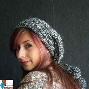 Brown beige creme exclusive Warm hat soft  cap with pompons Hand Knitted Hand Made Alpaca wool Ideal Christmas grey ecrue colour