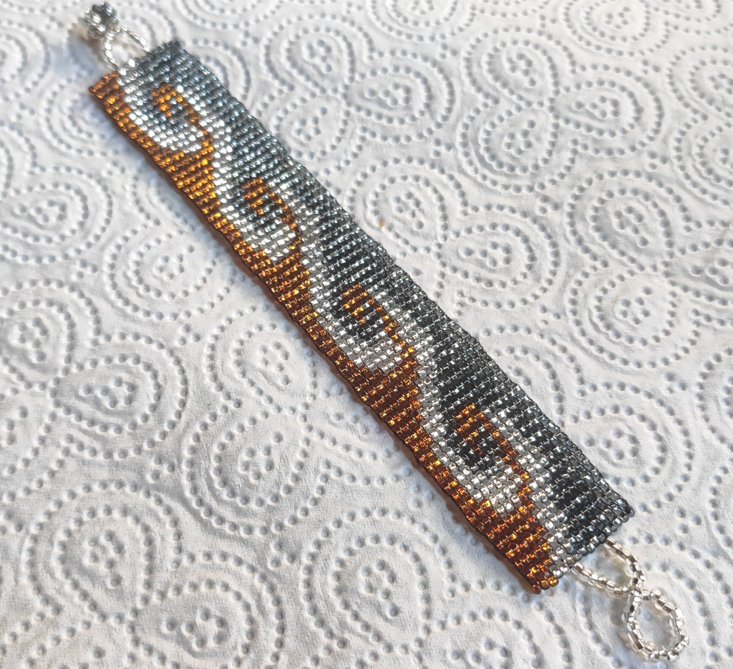 Unique Ethnic beaded bracelet South American style hand made jewelry native boho elegant party anniversary Christmas stunning gift