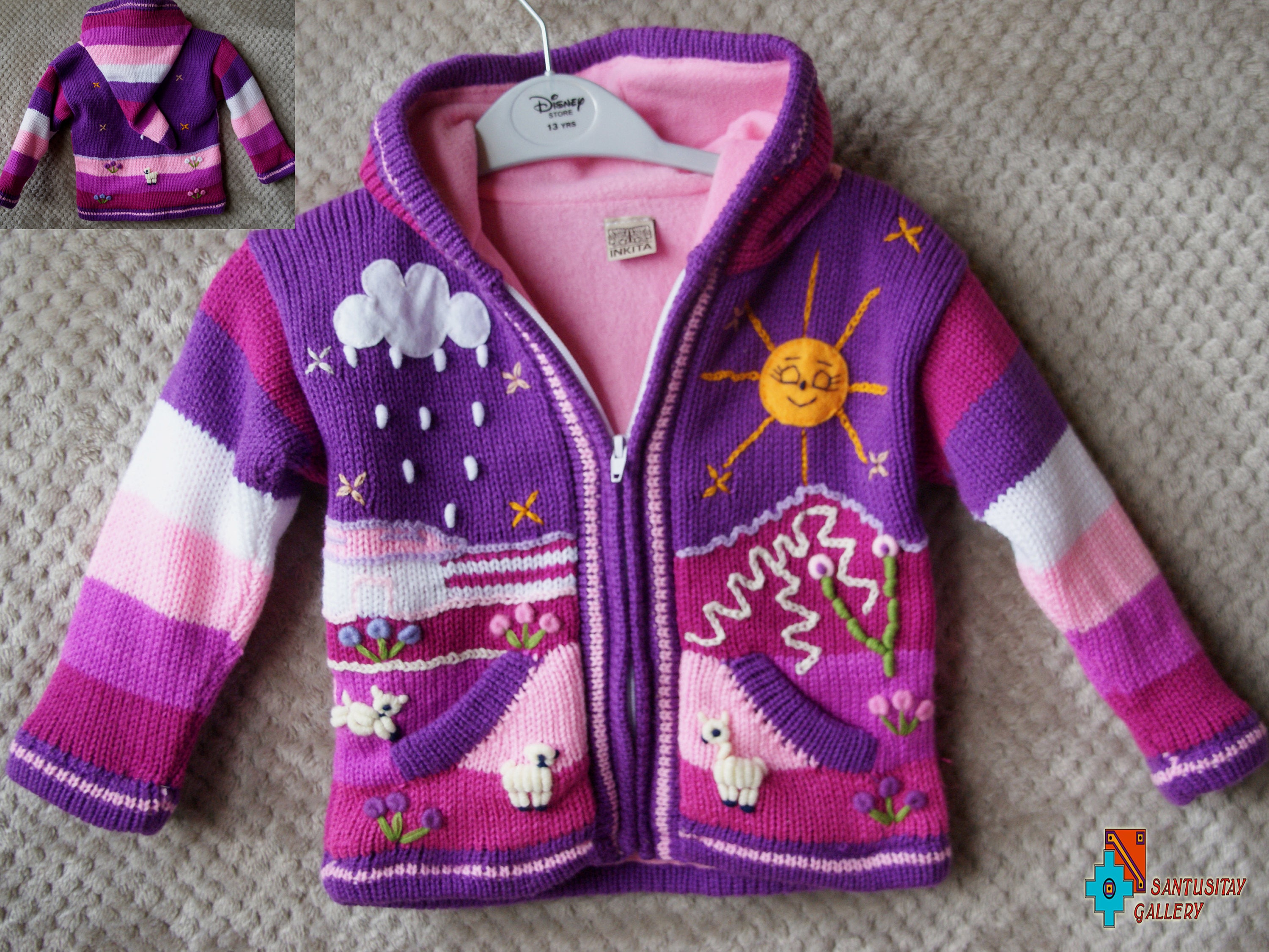 fleece lined wool sweater