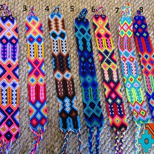 Makramee Armband Freundschaft Baumwolle Schnur Twist Hand Armband bunte Hippi Boho Rasta braun Beige blau gewebt