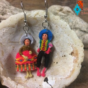 Happy Valentines day South American Worry dancing dolls for happiness love no worries funny hand crafted Traditional Festive Dressed Peru