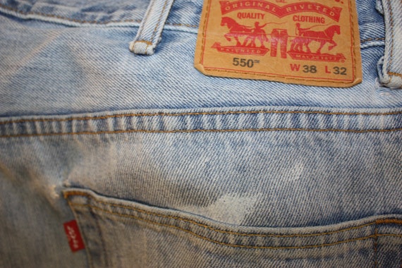 Vintage LEVIS 550 Distressed Relaxed Fit Jeans - image 2