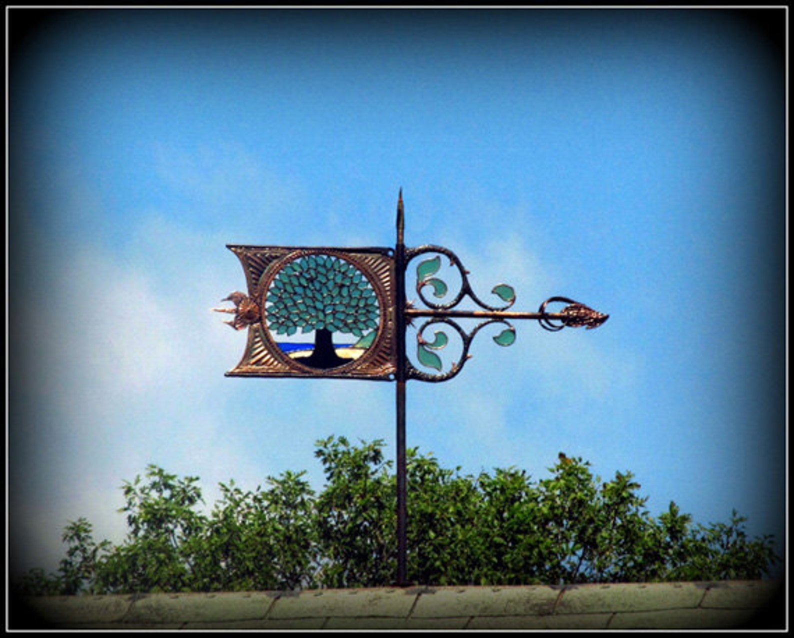 TreeOfLife Weathervane Special Effects in Artistic Design Etsy
