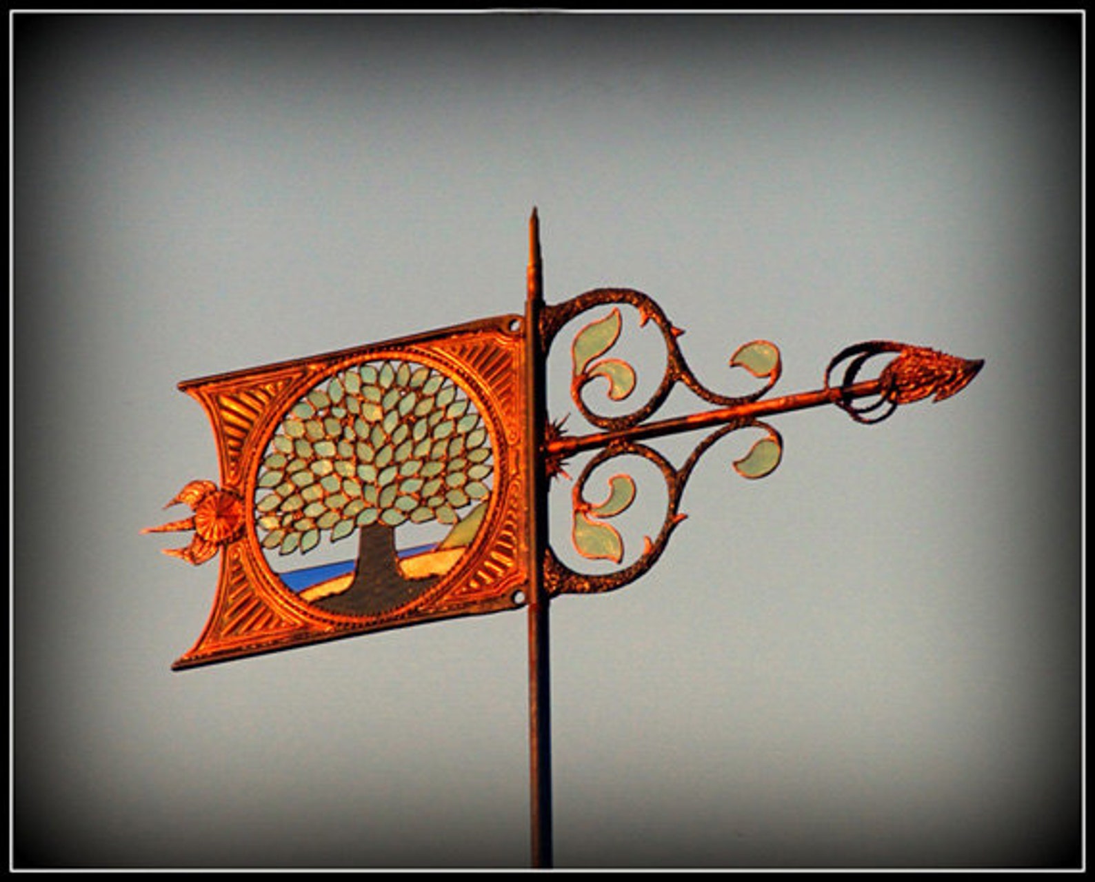 TreeOfLife Weathervane Special Effects in Artistic Design Etsy