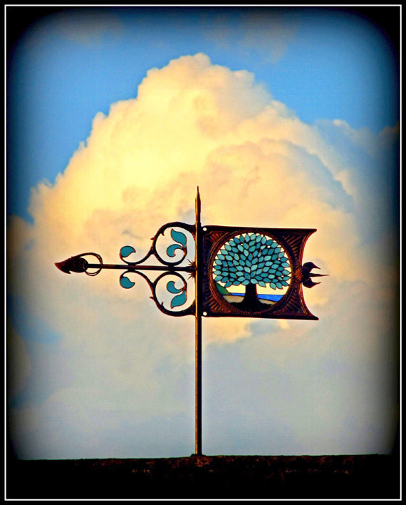 TreeOfLife Weathervane Special Effects in Artistic Design Etsy