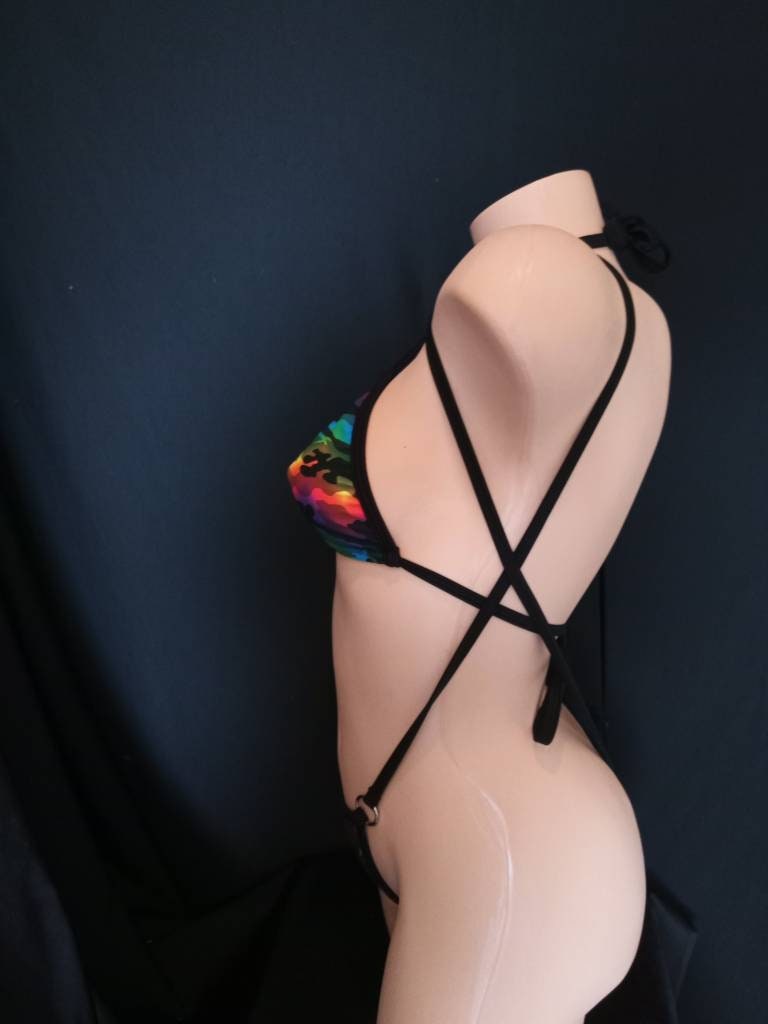 Camo bikini sling shot g string bikini micro camouflage Etsy