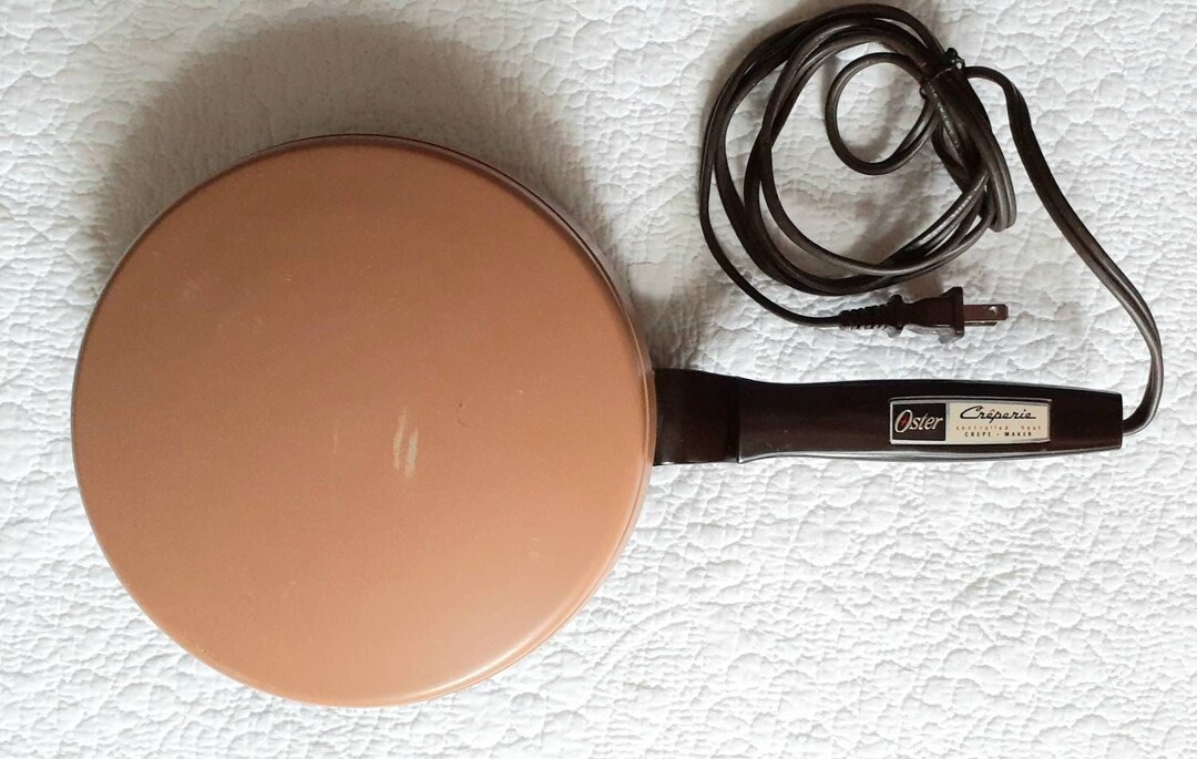 Vintage Crepe Maker, Oster Hotplate, 60s 70s Oster Appliances, Le