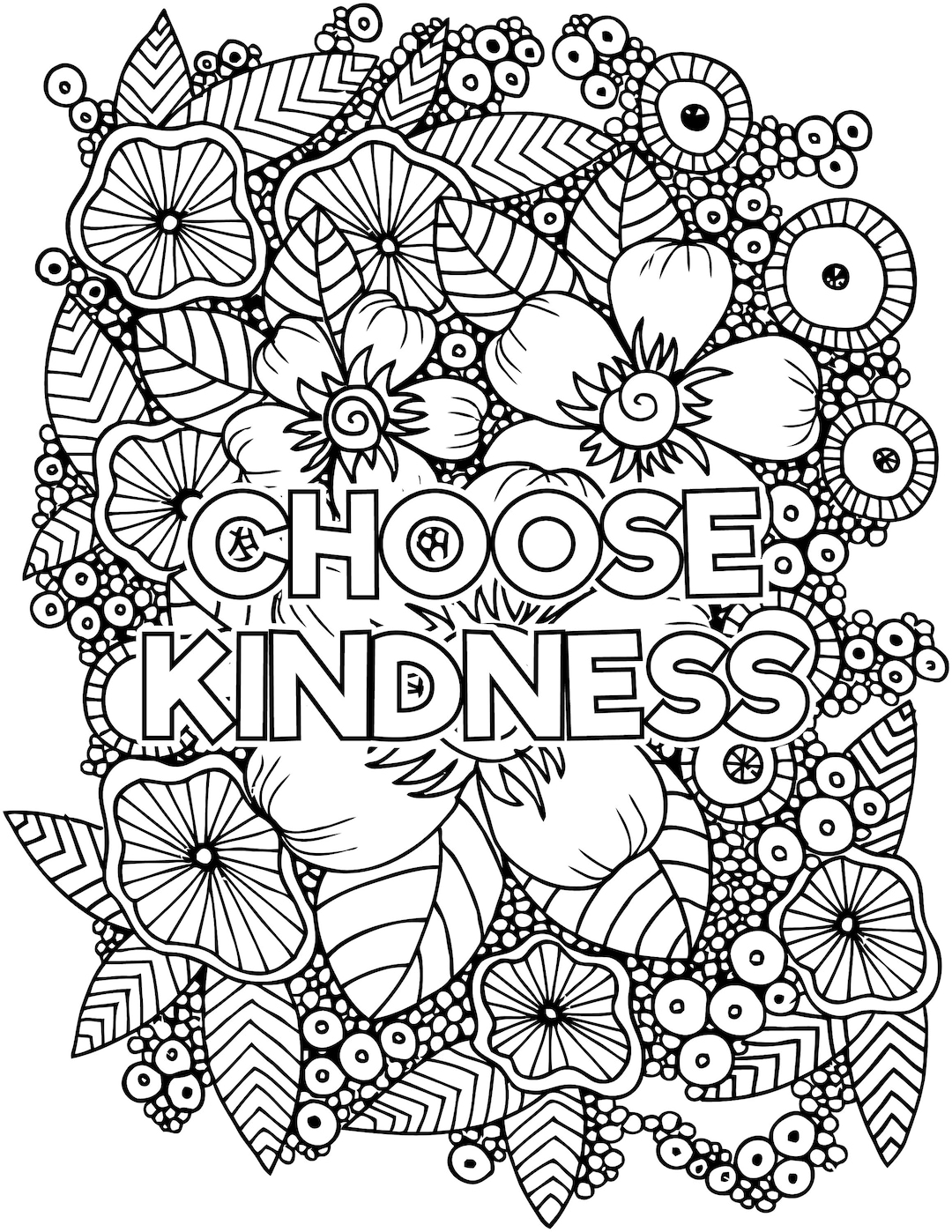 Free Coloring Pages Kindness