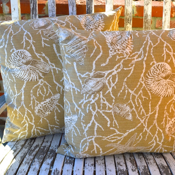 Shell Pillow Etsy