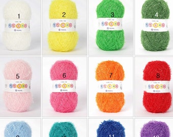 Korean Scrubby Yarn: Polyester Susemi Yarn
