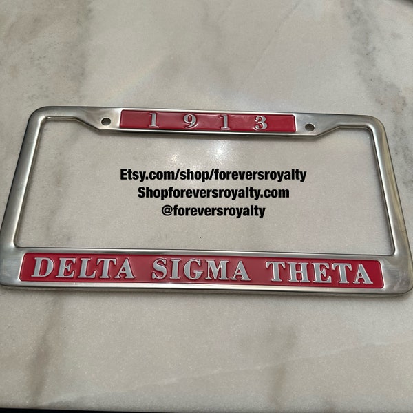 Delta Sigma Theta Sorority License Plate Etsy