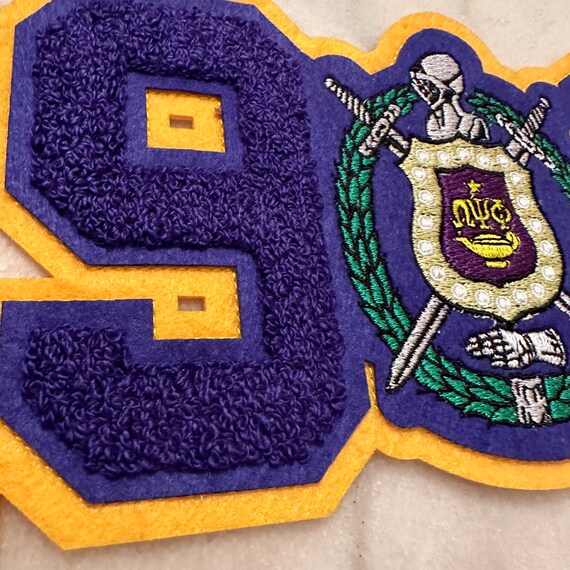 Omega psi phi chenille patches discount