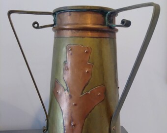 Copper Floor Vase Etsy