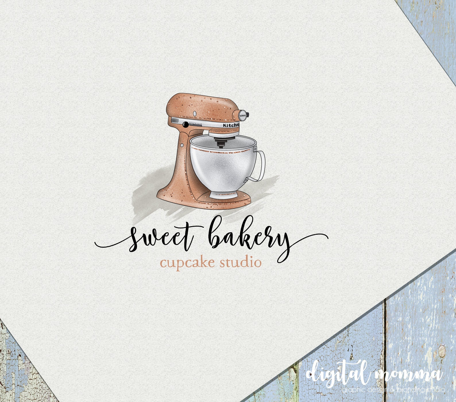 Premade Baking Mixer Logo Bakery Cakery Logo Design Etsy