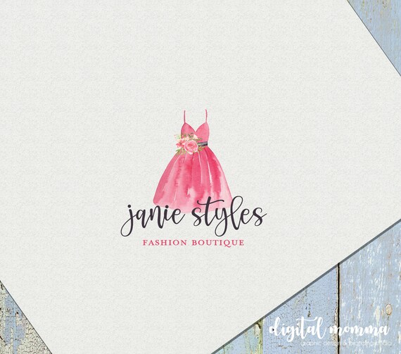 Fashion Dress Logo Design Formal Dress Logo Fashion Logo | Etsy